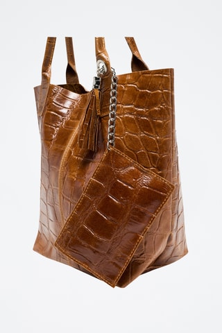 Leren Handtas Star - Camel