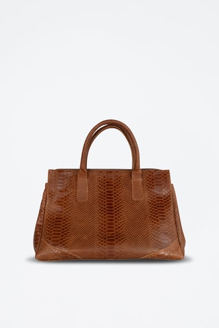 Leren Handtas Myra  - Bruin