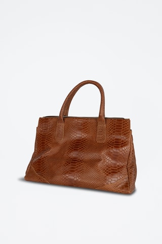 Leren Handtas Myra  - Bruin