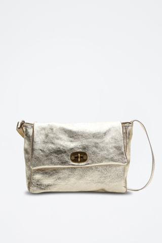 Leren Schoudertas Ana - Goudkleurig