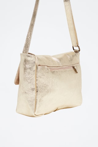 Leren Schoudertas Ana - Goudkleurig