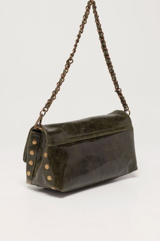 Leren Schoudertas Hero - Kaki