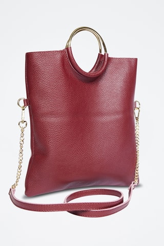 Leren Handtas Jany - Bordeauxrood