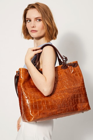 Leren Handtas Livia - Camel