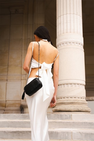 Leren Schoudertas Pat - Zwart