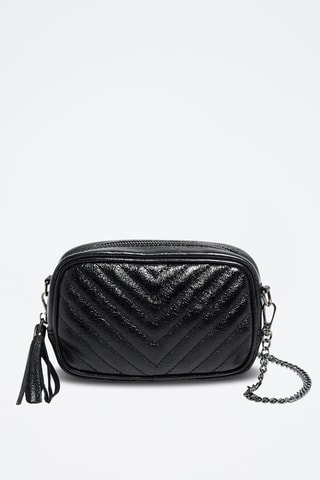 Leren Schoudertas Pat - Zwart