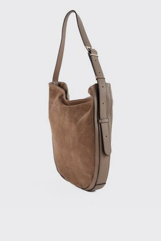 Nubuck Trendy Handtas Moss - Taupe