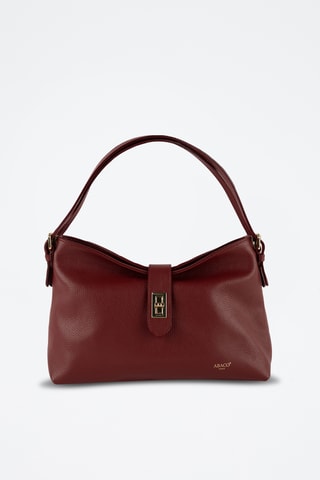 Leren Trendy Handtas Ellad - Bordeauxrood