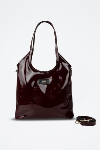 Leren Trendy Handtas Neven - Bordeauxrood