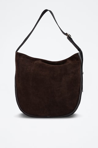 Nubuck Trendy Handtas Moss - Bruin