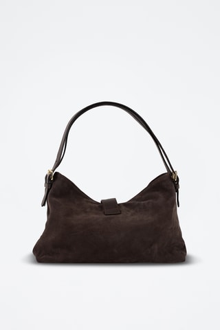 Nubuck Trendy Handtas Ella - Bruin