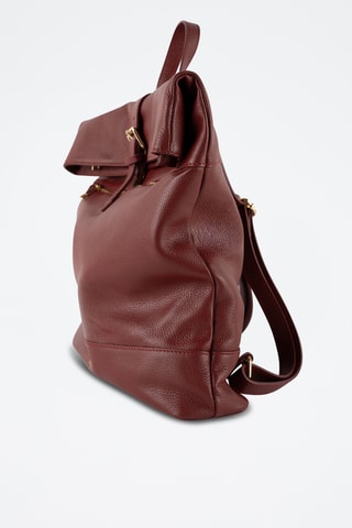 Leren Rugtas Nash - Bordeauxrood