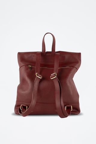 Leren Rugtas Nash - Bordeauxrood