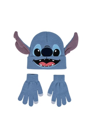 Muts en Handschoenen Stitch Lilo en Stitch Disney - Blauw