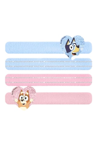 4 Haarelastieken Bluey en Bingo Bluey - Hemelsblauw