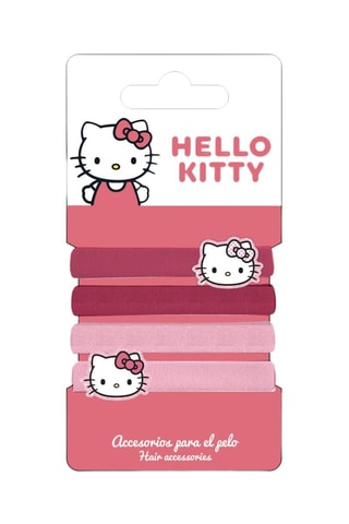 4 Haarelastieken Hello Kitty Sanrio - Fuchsia