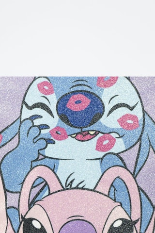 Rugtas Stitch en Angel Lilo en Stitch Disney Paars