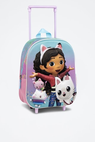 Rugtas met Wieltjes Gabby en The Magic House - Roze