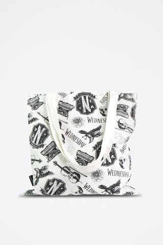 Totebag Wedsneyday Addams The Addams Family - Wit
