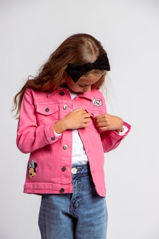 Spijkerjasje Minnie Disney Roze