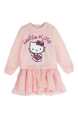 Jurk met trompe-l'oeil Hello Kitty Sanrio - Roze