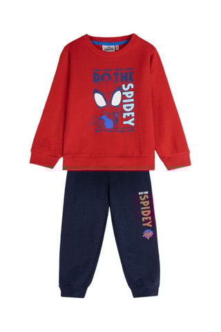 Sweater en Joggingbroek Spidey en Vrienden Marvel - Rood en Marineblauw