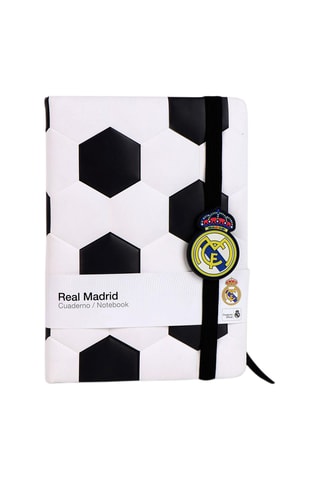 8 Gelinieerde Kladblokken Real Madrid - Wit en Zwart