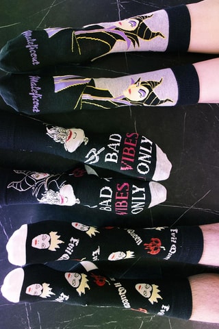 Sokken Maleficent Doornroosje Disney - Zwart