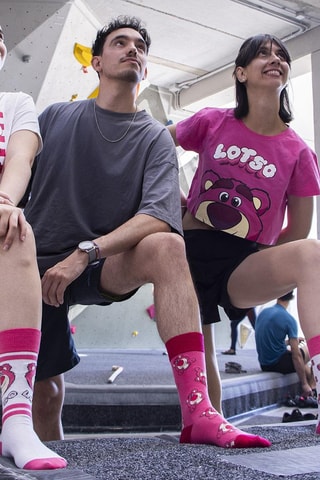 Sokken Lotso Toy Story Disney - Roze