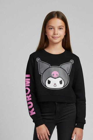 Sweater Kuromi Hello Kitty Sanrio - Zwart