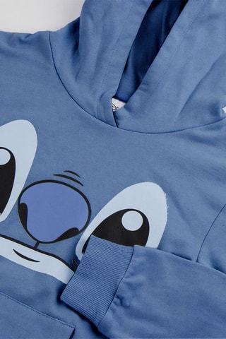 Sweater met Capuchon Stitch Lilo en Stitch Disney - Donkerblauw