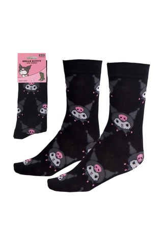 Sokken Kuromi Hello Kitty Sanrio - Zwart