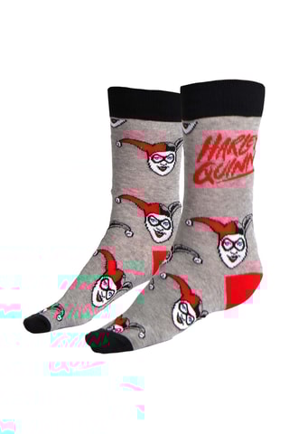 Sokken Harley Quinn DC Comics - Gemêleerd Lichtgrijs