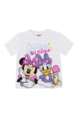 T-shirt Minnie en Daisy Disney - Wit