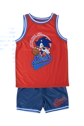 Hemd en Short Sonic Sonic De Egel - Blauw
