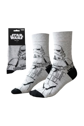 Sokken Dark Vador Star Wars - Gemêleerd Lichtgrijs