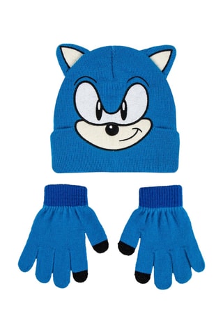 Muts en Handschoenen Sonic De Egel - Petrolblauw