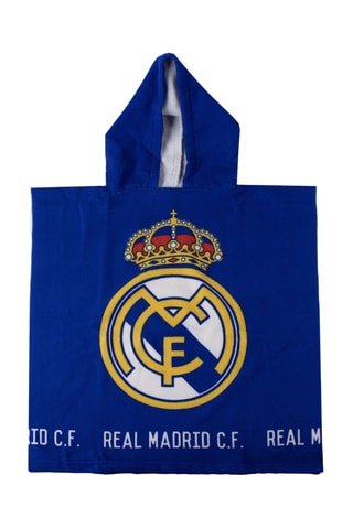 Badponcho met Capuchon Real Madrid - Koningsblauw