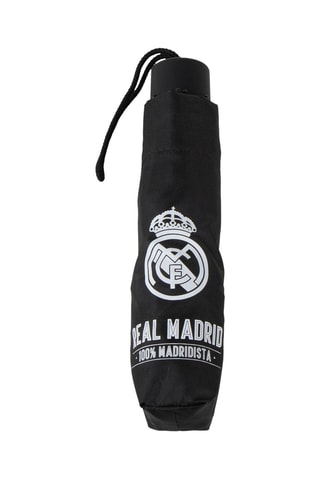 Opvouwbare Paraplu Real Madrid CF - Zwart en Wit