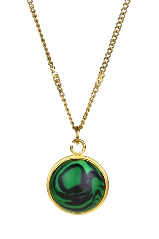 Ketting - Goudkleurig en Groen - Marc Malone