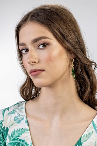 Pendientes June - Chapado en oro amarillo