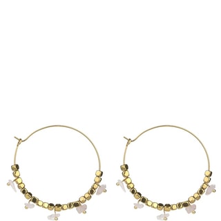 Boucles d'oreilles Eden - Acier inoxydable & quartz