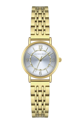 Montre à quartz en acier - Doré et argenté - Victoria Walls