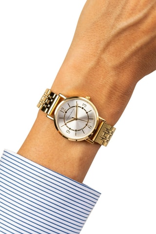 Montre à quartz en acier - Doré et argenté - Victoria Walls