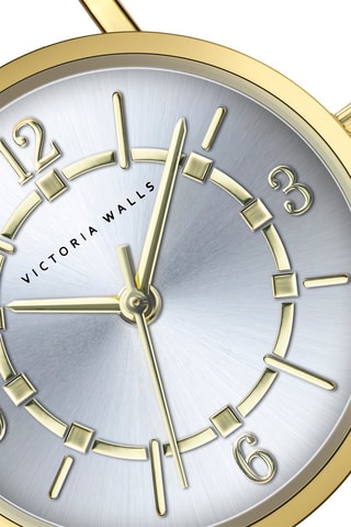 Montre à quartz en acier - Doré et argenté - Victoria Walls