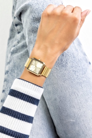 Montre à quartz en acier - Doré  - Victoria Walls