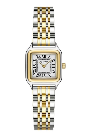 Montre à quartz en acier - Argenté et doré