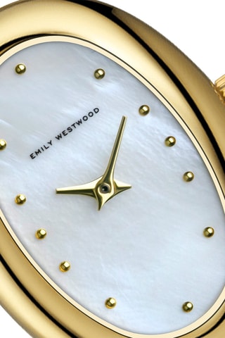 Montre à quartz en acier et nacre - Emily Westwood