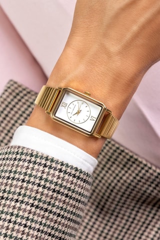 Montre à quartz en acier - Doré et blanc - Emily Westwood