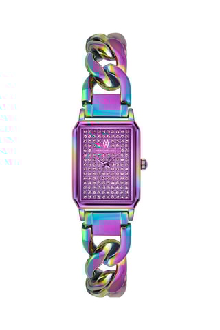 Montre à quartz en acier - Violet et bleu - Marc Malone